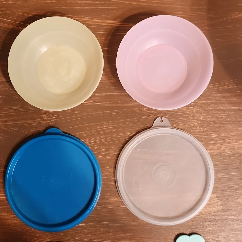 Tupperware Mixed Sizes Lids And Bowl Kitchen Storage Meat Keeper  Snack